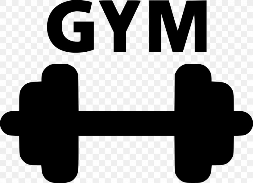 Dumbbell Fitness Centre Clip Art, PNG, 980x712px, Dumbbell, Area, Barbell, Black And White, Brand Download Free