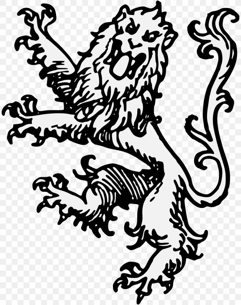 Lion Complete Guide To Heraldry Art, PNG, 1159x1467px, Lion, Art, Artwork, Bird, Black Download Free
