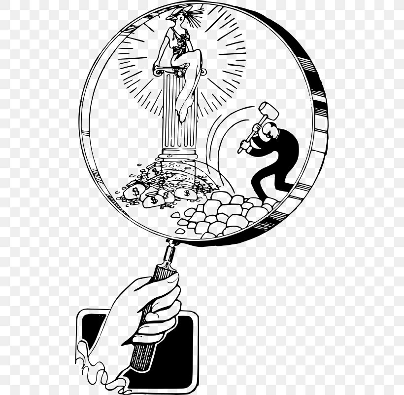 Magnifying Glass Clip Art, PNG, 515x800px, Magnifying Glass, Art, Artwork, Black And White, Cartoon Download Free