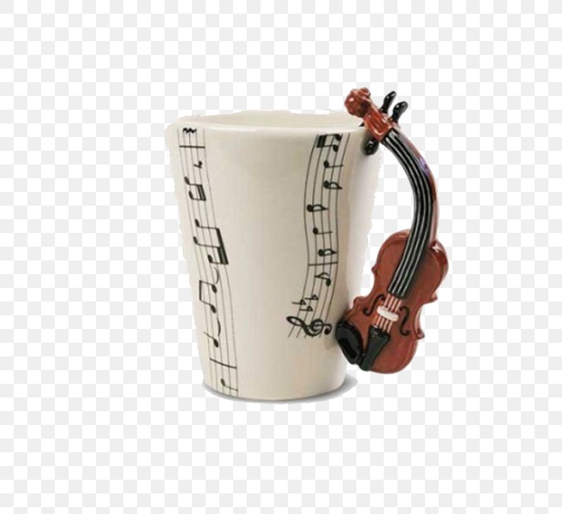 Coffee Cup Mug Violin Teacup, PNG, 750x750px, Watercolor, Cartoon, Flower, Frame, Heart Download Free