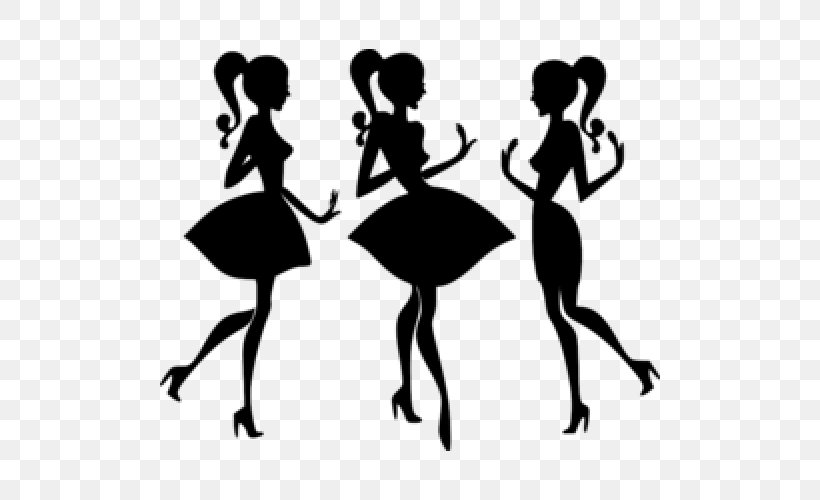Silhouette Royalty-free Clip Art, PNG, 500x500px, Silhouette, Black, Black And White, Dress, Human Behavior Download Free