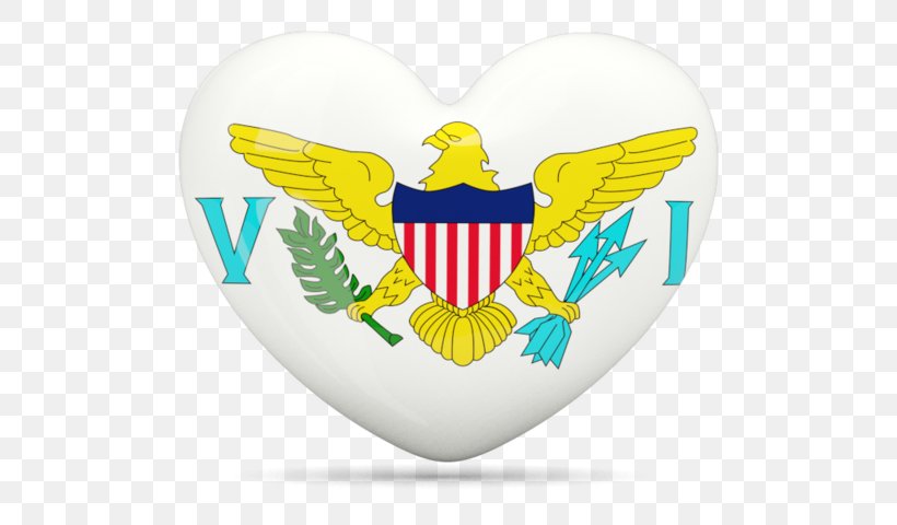 Flag Of The United States Virgin Islands, PNG, 640x480px, United States Virgin Islands, Flag, Flag Of The United States, Heart, National Flag Download Free