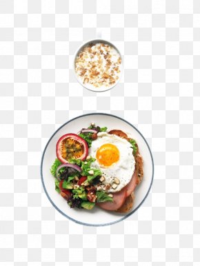 Oats Eggs - Fried Egg Oat Full Breakfast PNG