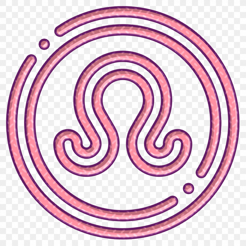 Leo Icon Esoteric Icon, PNG, 1090x1090px, Leo Icon, Circle, Esoteric Icon, Line, Pink Download Free