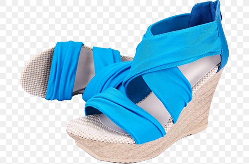 Sandal Shoe High-heeled Footwear, PNG, 693x542px, Sandal, Advertising, Aqua, Azure, Blue Download Free