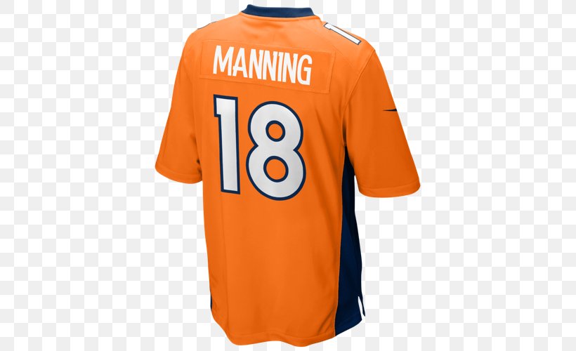 T-shirt Denver Broncos NFL Valencia CF Sports Fan Jersey, PNG, 500x500px, Tshirt, Active Shirt, American Football, Brand, Clothing Download Free
