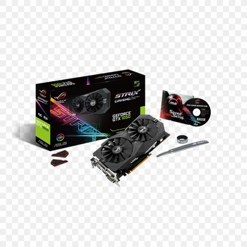 Graphics Cards & Video Adapters NVIDIA GeForce GTX 1050 Ti GDDR5 SDRAM Asus, PNG, 1000x1000px, Watercolor, Cartoon, Flower, Frame, Heart Download Free