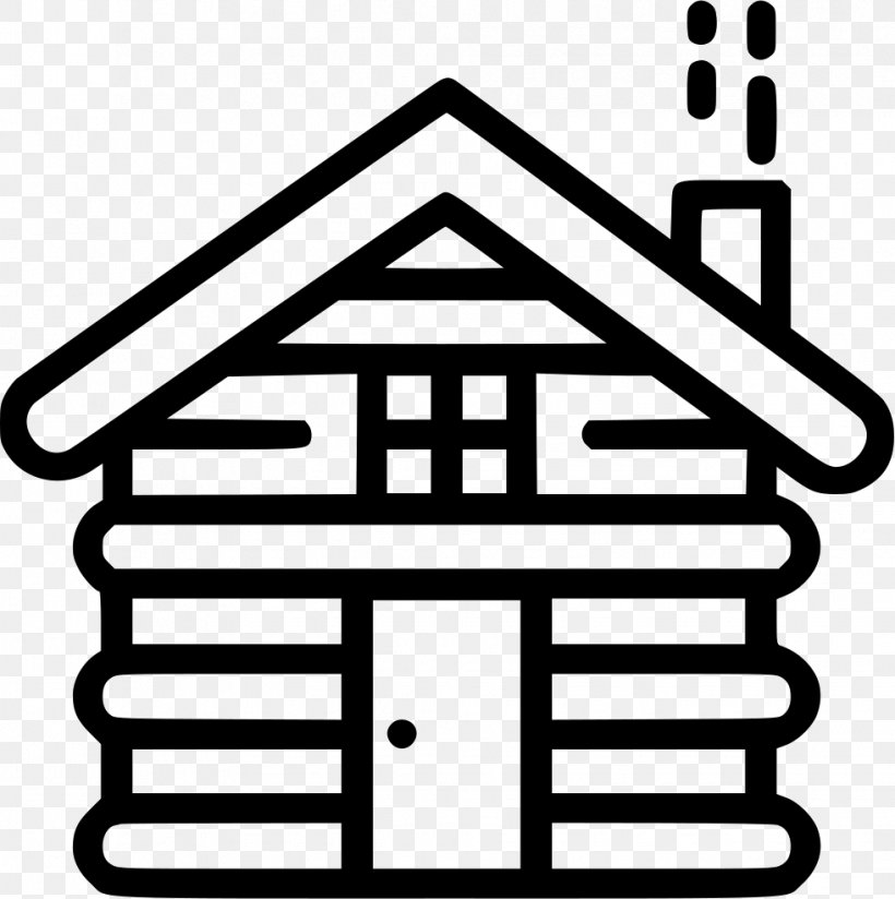 Log Cabin Building, PNG, 981x986px, Log Cabin, Accommodation, Area, Black And White, Building Download Free