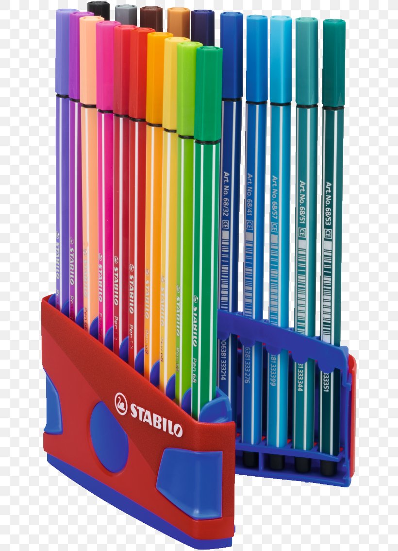 Marker Pen Schwan-STABILO Schwanhäußer GmbH & Co. KG Pens Schwan-STABILO Stabilo Pen 68 Highlighter, PNG, 655x1134px, Marker Pen, Color, Drawing, Fiber, Fudepen Download Free