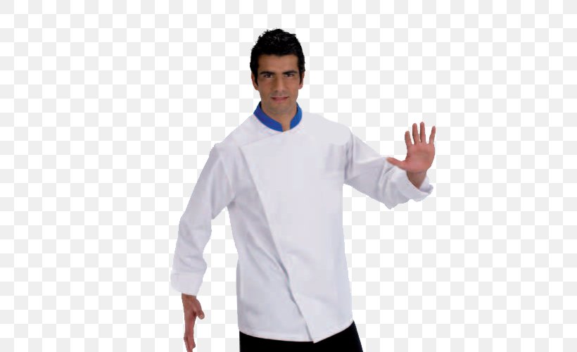 T-shirt Chef's Uniform Dress Shirt Shoulder Collar, PNG, 500x500px, Tshirt, Arm, Chef, Clothing, Collar Download Free