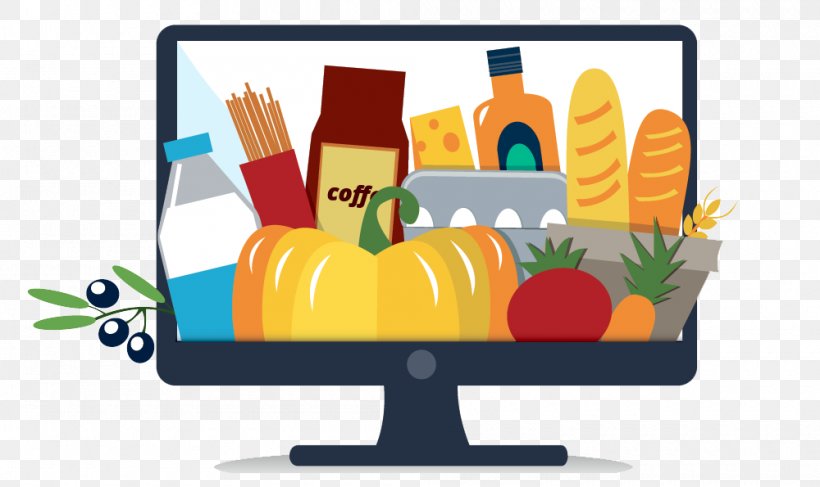 Vector Graphics Clip Art Online Grocer Grocery Store Stock Photography, PNG, 1000x595px, Online Grocer, Computer Monitor, Computer Monitor Accessory, Desktop Computer, Display Device Download Free