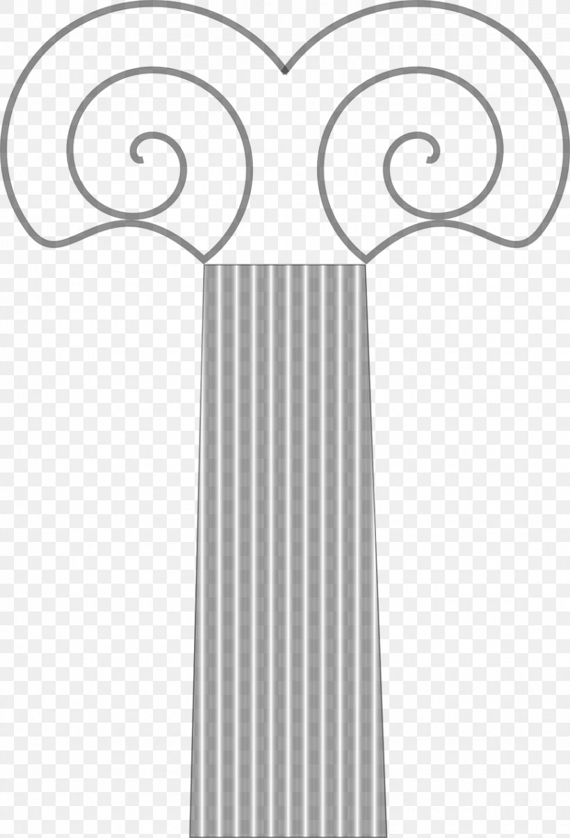 Column Capital Architecture Ionic Order, PNG, 870x1280px, Column, Architecture, Black And White, Capital, Corinthian Order Download Free