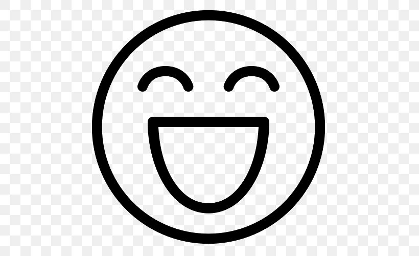 Smiley, PNG, 500x500px, Smile, Area, Black And White, Emoticon, Face Download Free