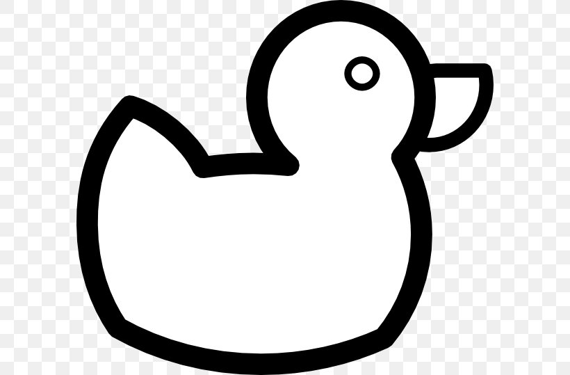 Duck Outline Clip Art, PNG, 600x539px, Duck, Area, Beak, Black And White, Child Download Free