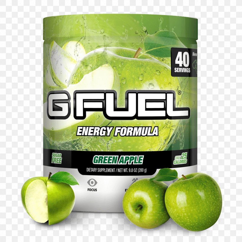 G FUEL Energy Formula Apple Limeade, PNG, 1024x1024px, G Fuel Energy Formula, Apple, Cripps Pink, Dietary Supplement, Energy Download Free