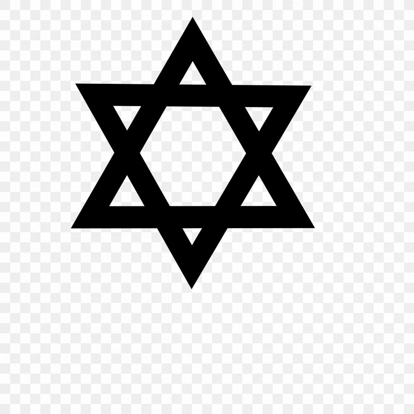 Key Words In Judaism Star Of David Symbol Jewish People, PNG, 2400x2400px, Key Words In Judaism, Area, Black, Black And White, Brand Download Free