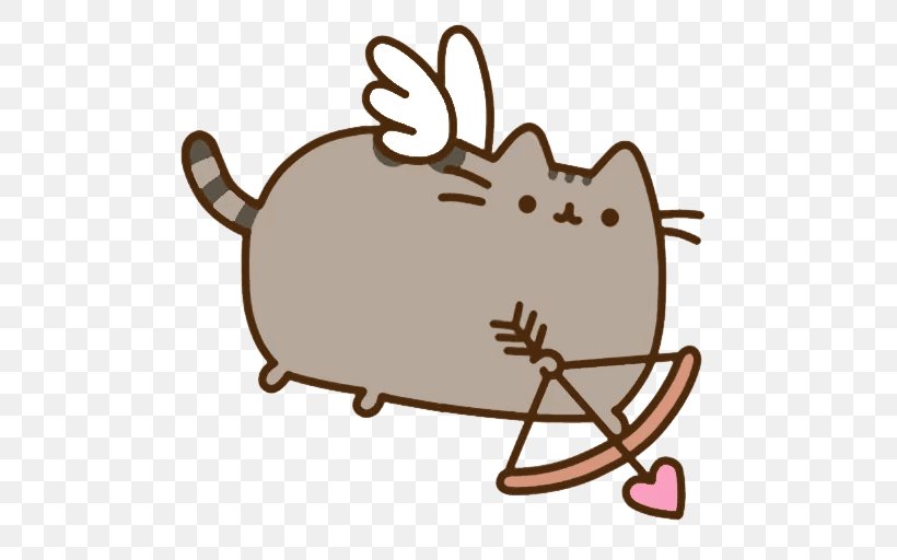 Pusheen Valentine's Day Cat Greeting & Note Cards Heart, PNG, 512x512px, Pusheen, Carnivoran, Cat, Drawing, Gift Download Free