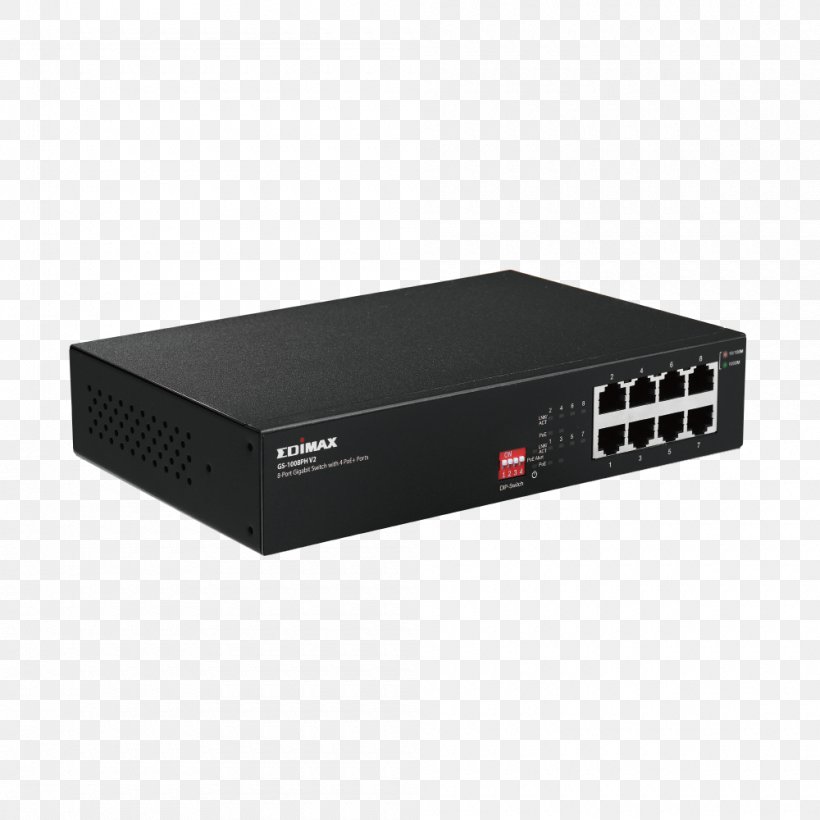 Ethernet Hub Power Over Ethernet Network Switch Gigabit Ethernet, PNG, 1000x1000px, Ethernet Hub, Audio Receiver, Computer Network, Computer Port, Electronic Device Download Free