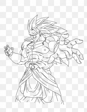 Bio Broly Gohan Line Art Dragon Ball Super Saiyan, PNG, 900x1301px, Bio ...