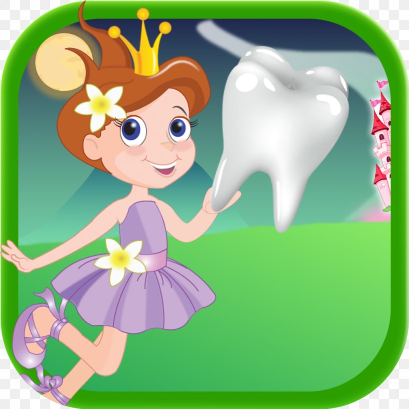 Tooth Fairy Deciduous Teeth Smile, PNG, 1024x1024px, Watercolor, Cartoon, Flower, Frame, Heart Download Free