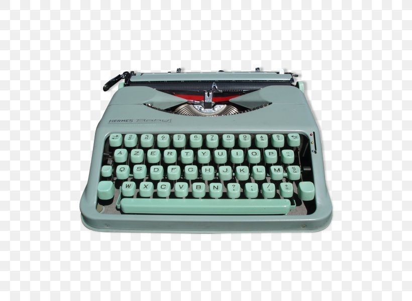 Typewriter Computer Keyboard Machine Hermes Baby Hermès, PNG, 600x600px, Typewriter, Brand, Computer Keyboard, Green, Hermes Download Free
