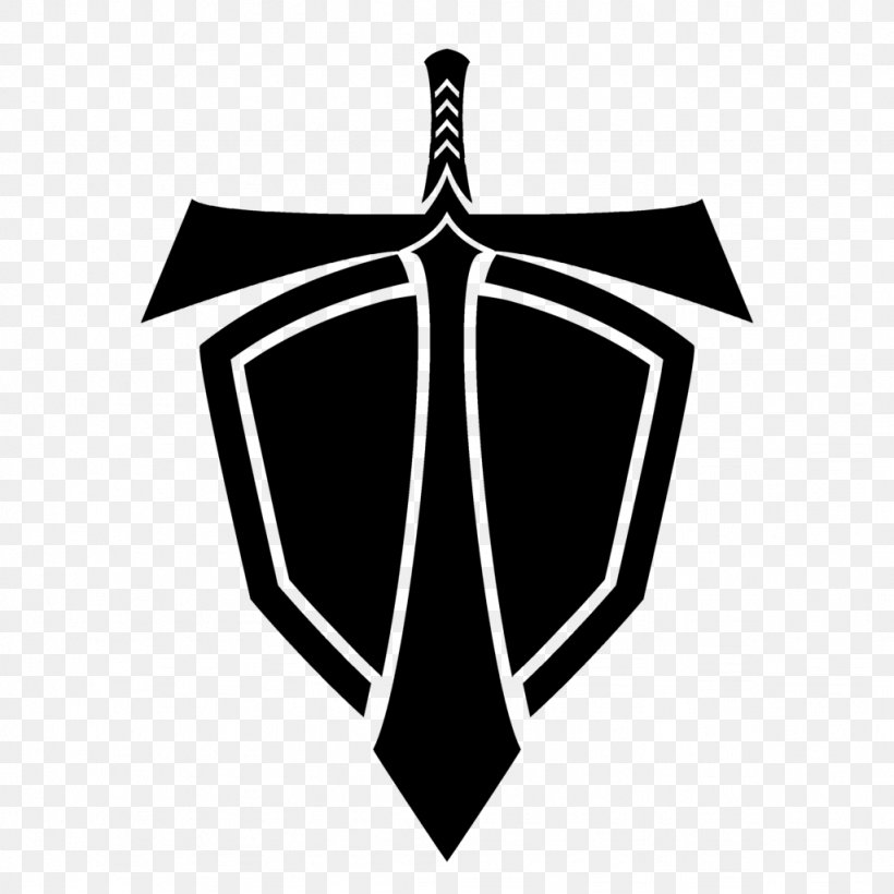 Logo DeviantArt Sword Shield, PNG, 1024x1024px, Logo, Art, Artist, Black, Black And White Download Free