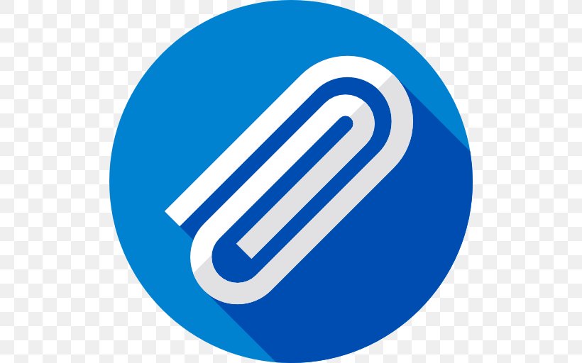 Paperclips, PNG, 512x512px, Email Attachment, Area, Blue, Brand, Logo Download Free
