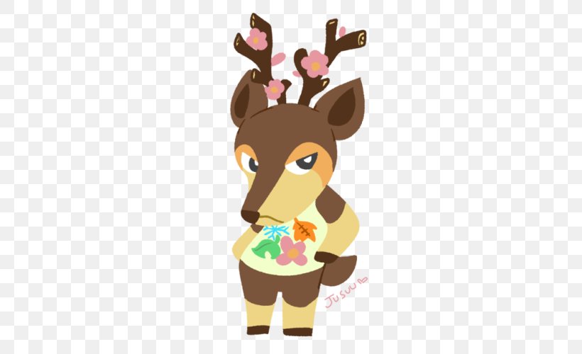 Reindeer Giraffe Christmas Ornament Antler Clip Art, PNG, 500x500px, Reindeer, Antler, Christmas, Christmas Decoration, Christmas Ornament Download Free