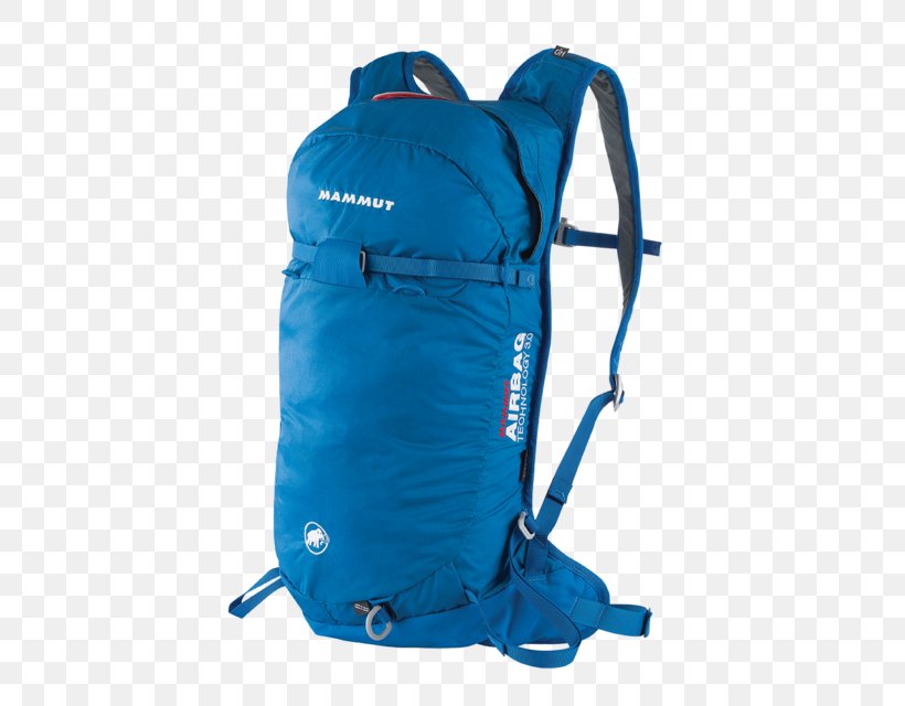 Backpack Mammut Ultralight Removable 3.0 Airbag Freeskiing Mammut Sports Group, PNG, 640x640px, Backpack, Airbag, Aqua, Azure, Bag Download Free