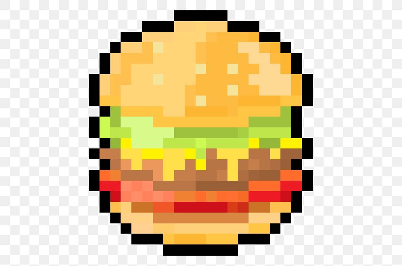 Hamburger Pixel Art, PNG, 500x543px, 8bit Color, Hamburger, Art, Artist, Digital Art Download Free