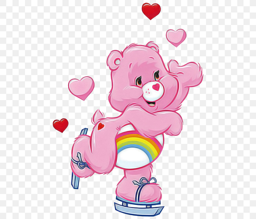 Pink Cartoon Heart Animal Figure, PNG, 500x700px, Pink, Animal Figure, Cartoon, Heart Download Free