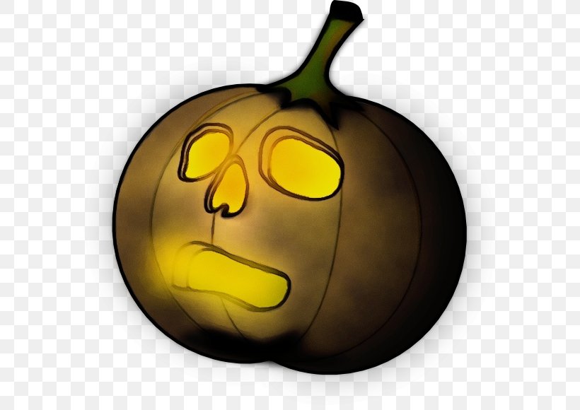 Emoticon, PNG, 600x580px, Watercolor, Calabaza, Emoticon, Facial Expression, Fruit Download Free