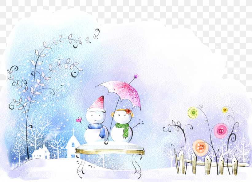 Yuki Onna Snowman Winter, PNG, 3425x2480px, Yuki Onna, Christmas, Doll, Drawing, Painting Download Free