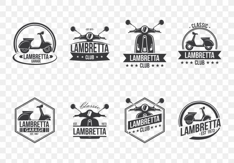 Logo Lambretta Vespa, PNG, 1400x980px, Logo, Black And White, Brand, Label, Lambretta Download Free