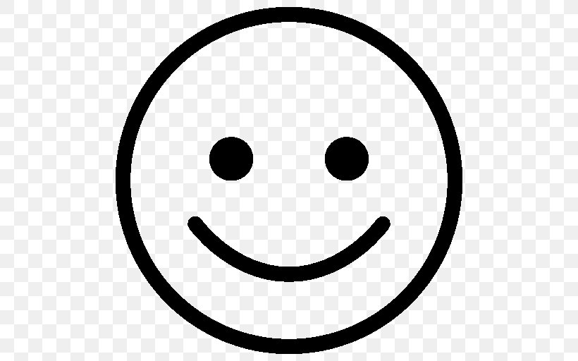 Smiley Emoticon Happiness, PNG, 512x512px, Smiley, Area, Avatar, Black And White, Emoticon Download Free