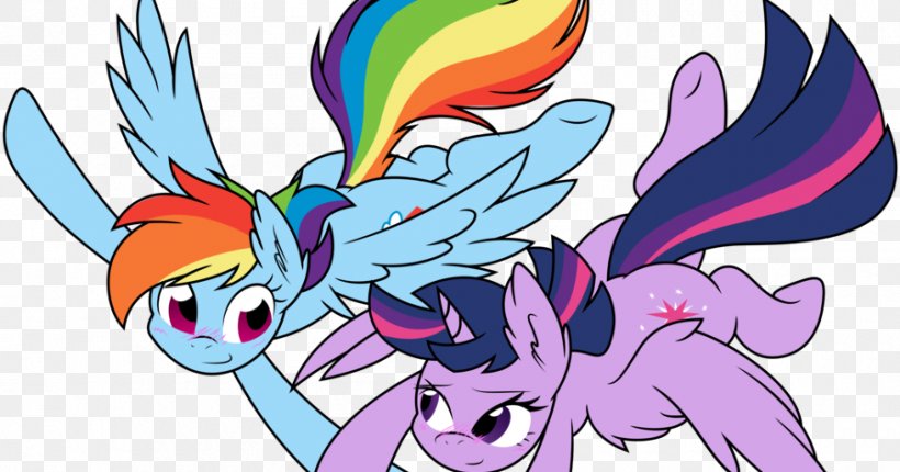 Pony Rainbow Dash Twilight Sparkle Equestria Daily, PNG, 900x472px, Watercolor, Cartoon, Flower, Frame, Heart Download Free