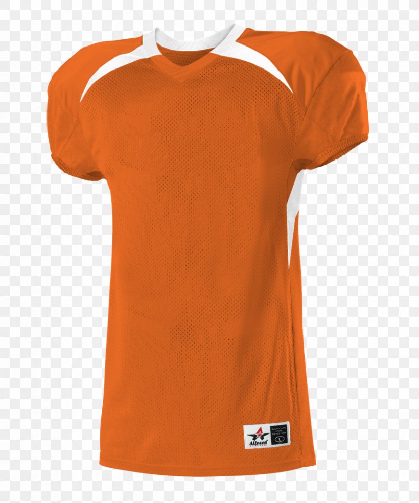 Sports Fan Jersey T-shirt Shoulder Sleeve, PNG, 853x1024px, Sports Fan Jersey, Active Shirt, Jersey, Neck, Orange Download Free