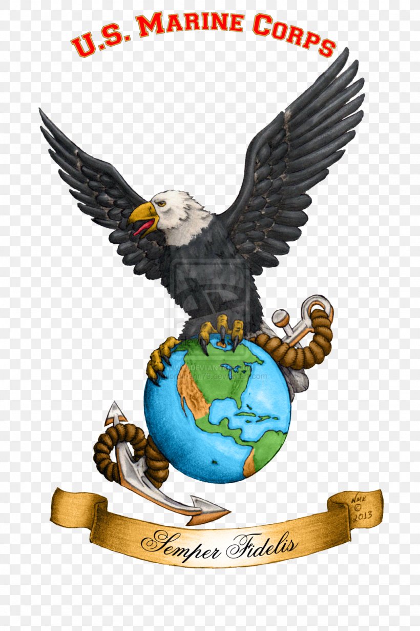 Eagle, Globe, And Anchor United States Marine Corps Marines, PNG, 1024x1537px, Eagle Globe And Anchor, Art, Beak, Bird, Bird Of Prey Download Free