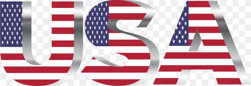 Flag Of The United States Typography Clip Art, PNG, 2280x782px, United States, Area, Banner, Brand, Flag Download Free
