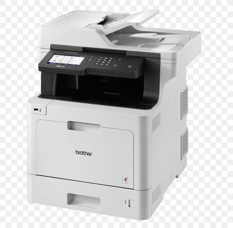 Multi-function Printer Brother Industries Inkjet Printing, PNG, 800x800px, Multifunction Printer, Automatic Document Feeder, Brother Industries, Brother Mfcl8900, Computer Download Free