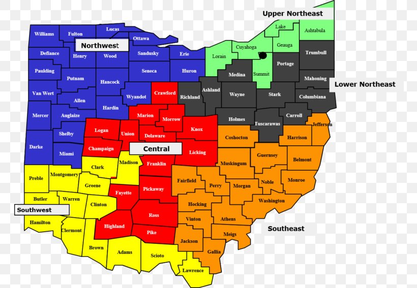Ohio World Map Region Mapa Polityczna, PNG, 768x567px, Ohio, Aluskaart, Americas, Area, Atlas Download Free