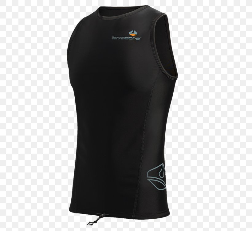 T-shirt Gilets Sleeveless Shirt Jersey, PNG, 750x750px, Tshirt, Active Shirt, Active Tank, Black, Breathability Download Free