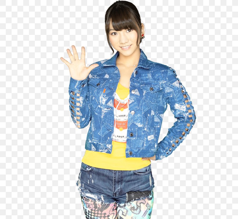 Yui Yokoyama AKB48 Team Surprise Hoodie そのままで 重力シンパシー, PNG, 539x753px, Yui Yokoyama, Akb48 Team Surprise, Blue, Clothing, Denim Download Free