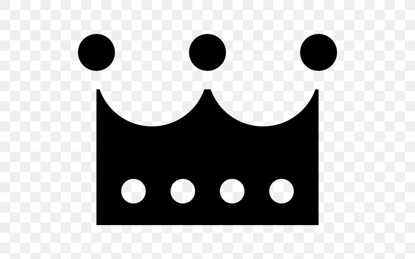 Crown Clip Art, PNG, 512x512px, Crown, Area, Black, Black And White, Icon Design Download Free