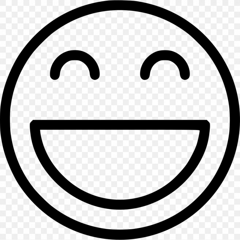 Smiley Emoticon, PNG, 980x982px, Smiley, Area, Black And White, Emoticon, Emotion Download Free