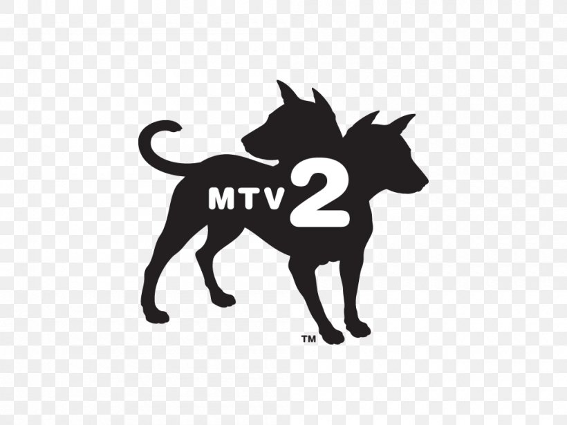 MTV2 Logo TV Television Channel Viacom Media Networks, PNG, 1000x750px, Logo Tv, Beavis And Butthead, Black, Black And White, Carnivoran Download Free
