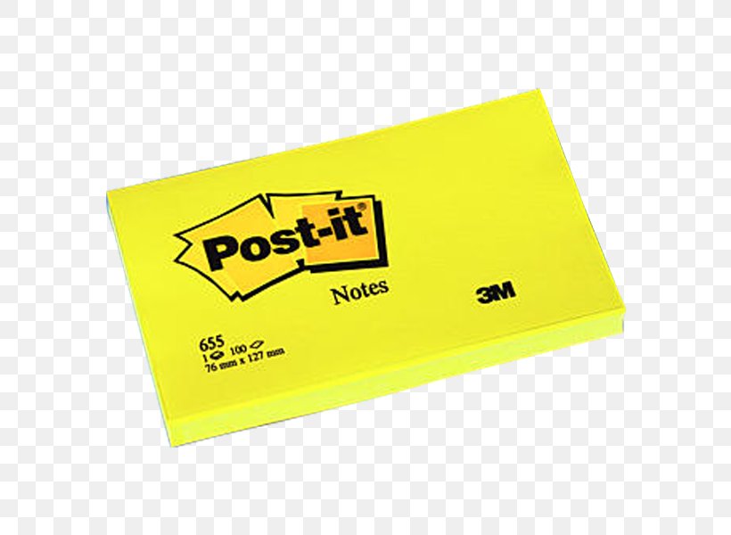 Post-it Note 3M Brand Yellow Kubikkmillimeter, PNG, 600x600px, Postit Note, Brand, Groot, Kansas, Kubikkmillimeter Download Free