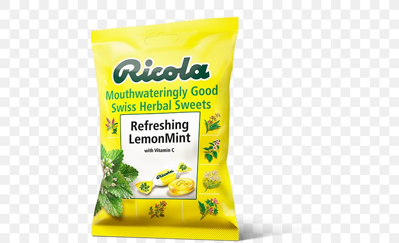 Ricola Pastille Candy Herb Lemon Balm, PNG, 500x500px, Ricola, Ame, Candy, Citric Acid, Confectionery Download Free