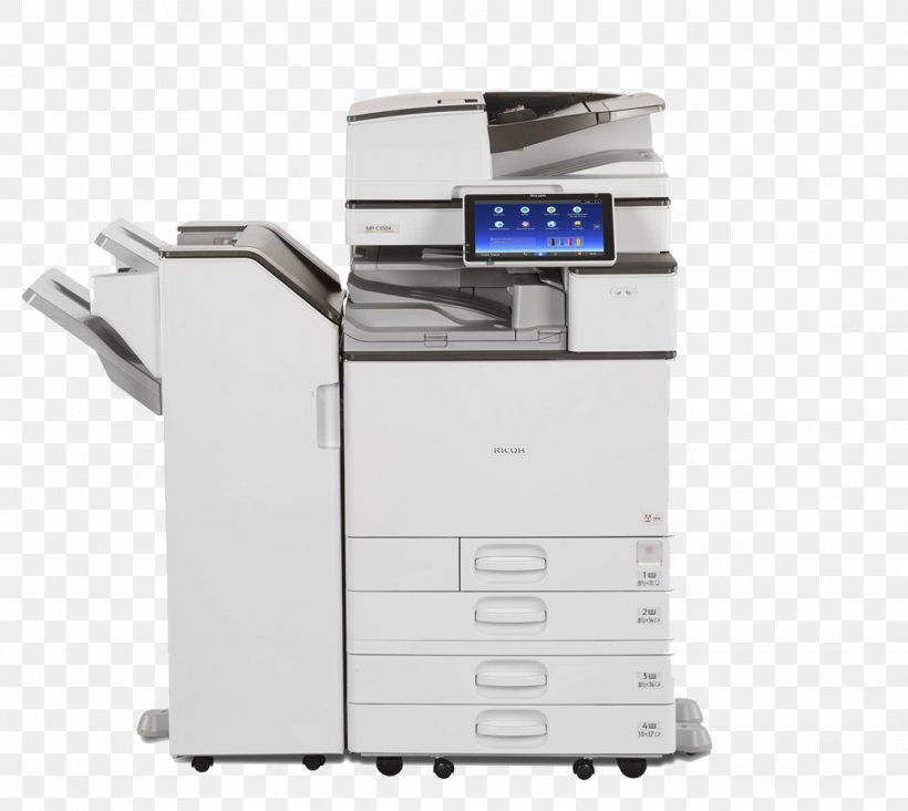 Multi-function Printer Ricoh Photocopier Printing, PNG, 1120x1000px, Multifunction Printer, Automatic Document Feeder, Fax, Image Scanner, Laser Printing Download Free