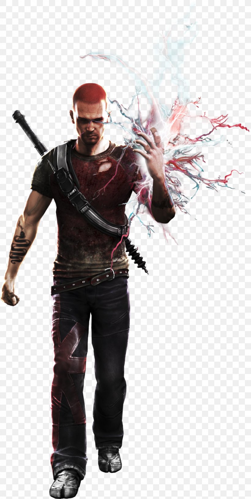 PlayStation All-Stars Battle Royale PlayStation 3 Infamous 2 Infamous Second Son Cole MacGrath, PNG, 1024x2034px, Playstation Allstars Battle Royale, Character, Cole Macgrath, Costume, Evil Download Free